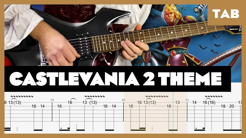 Castlevania 2 - Simon's Quest Medley guitar tab