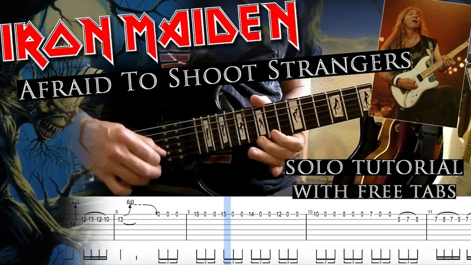 Iron Maiden - Afraid To Shoot Strangers Dave Murray guitar tab