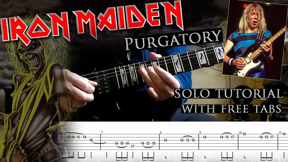 Iron Maiden - Purgatory Dave Murray's guitar tab