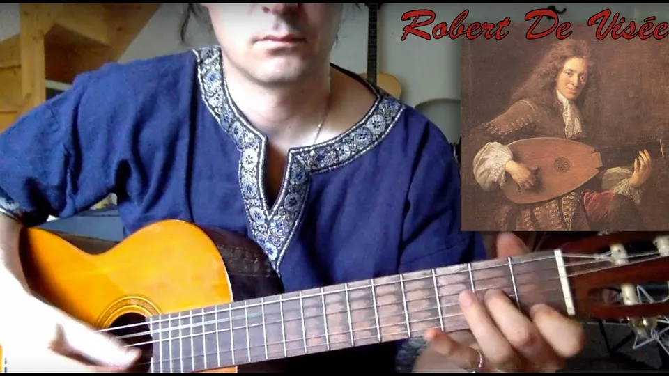 Robert De Visée - Bourrée en Ré mineur guitar cover