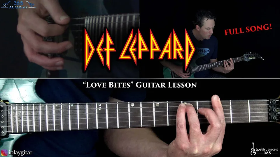 Def Leppard - Love Bites guitar lesson