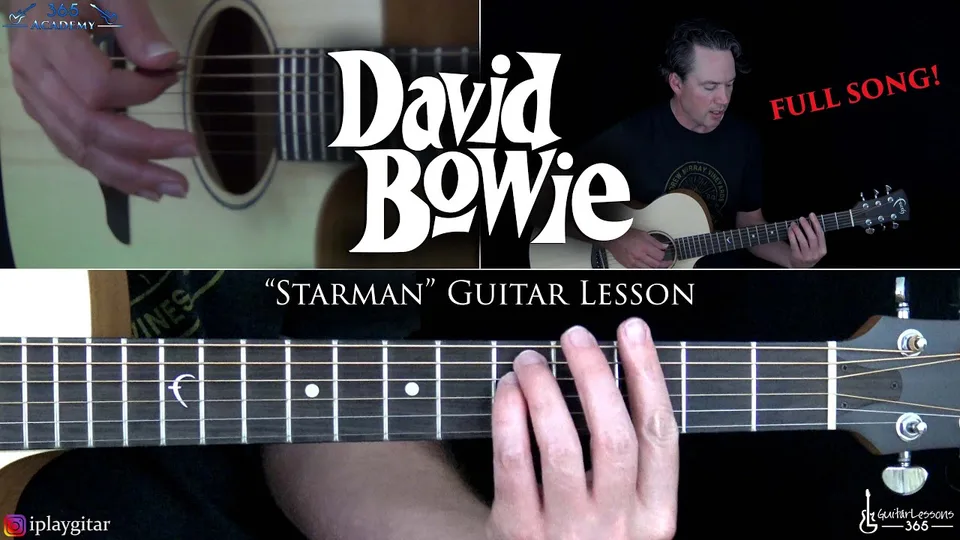 David Bowie - Starman guitar lesson