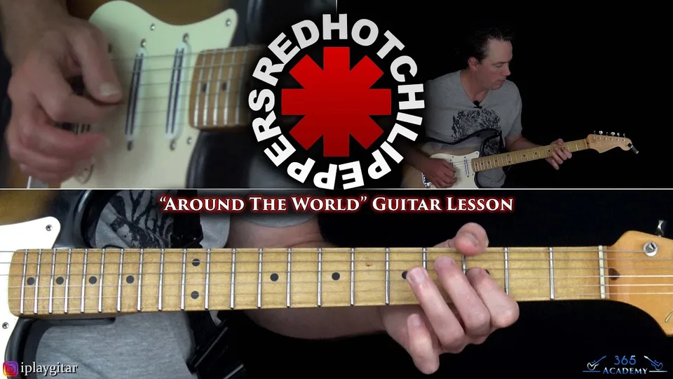 Red Hot Chili Peppers - Around The World guitar lesson