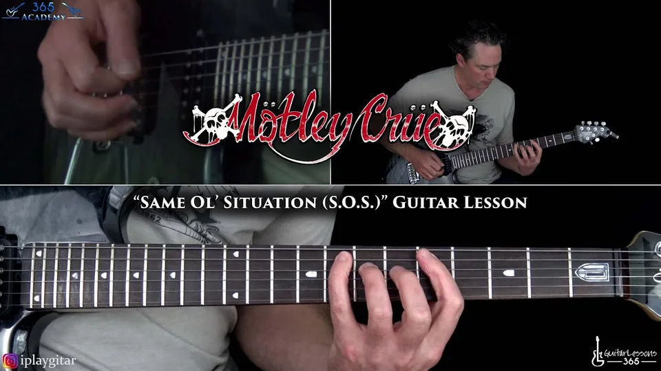 Motley Crue - Same Ol' Situation guitar lesson