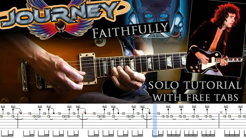 Journey - Faithfully guitar tab