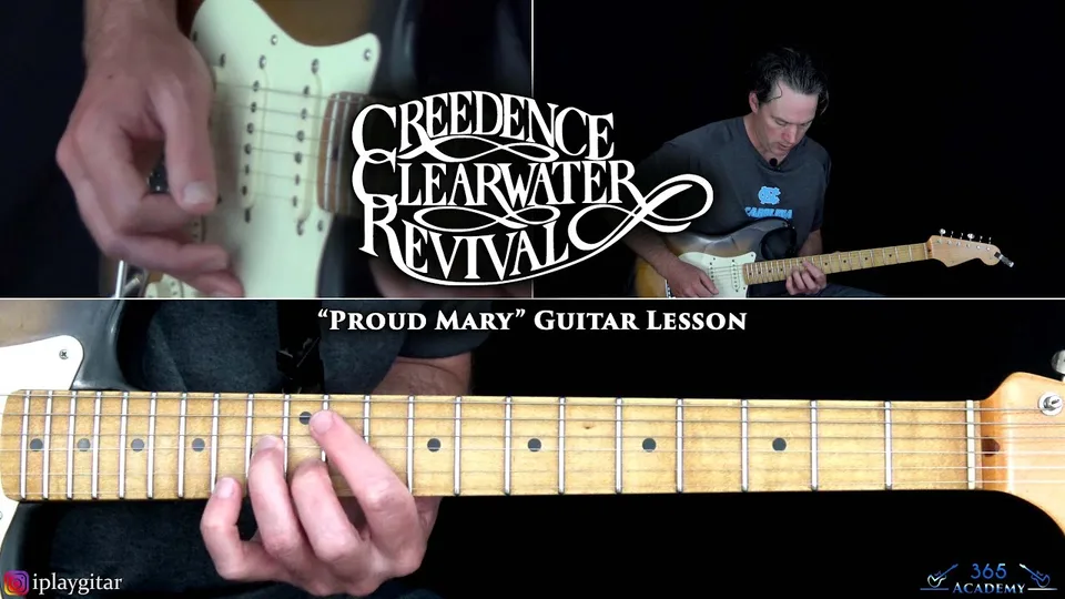Creedence Clearwater Revival - Proud Mary guitar lesson