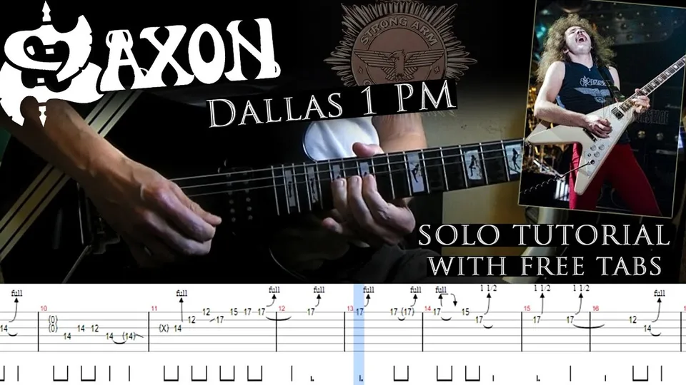 Saxon - Dallas 1 PM guitar tab