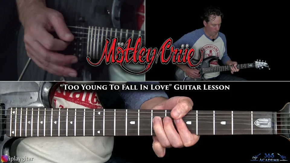 Motley Crue - Too Young To Fall In Love guitar lesson