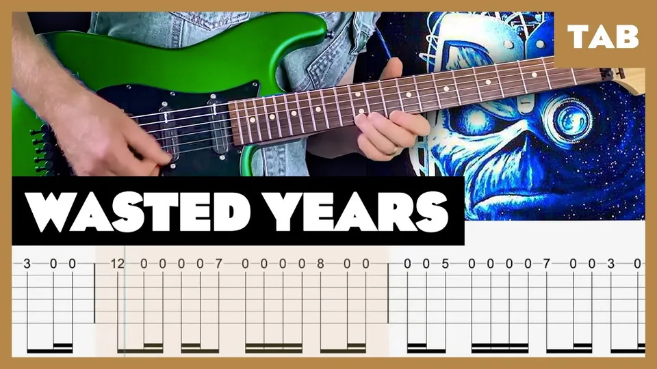 Iron Maiden - Wasted Years guitar tab