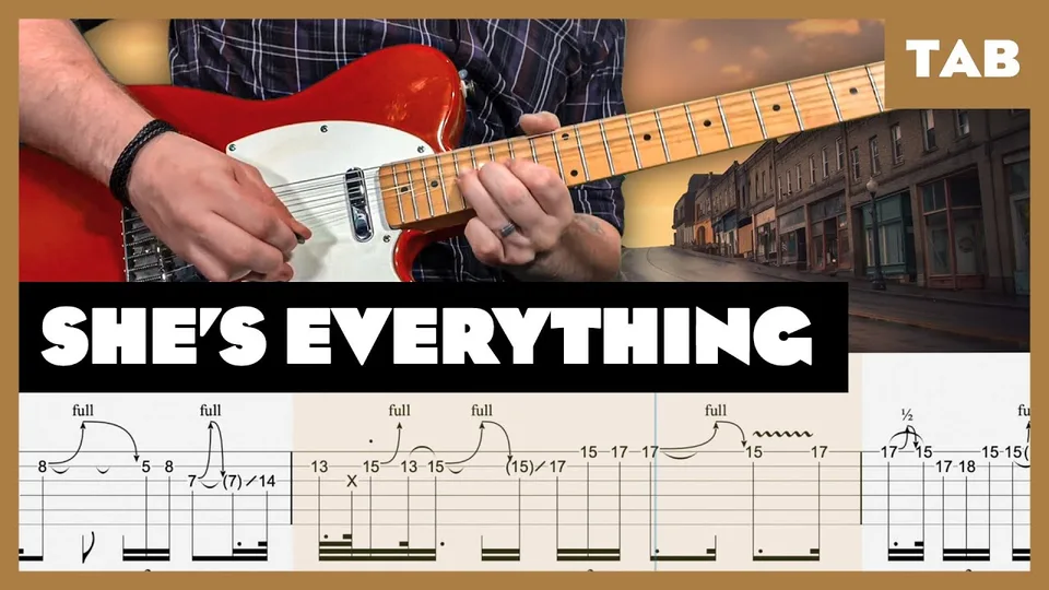 Brad Paisley - She's Everything guitar tab