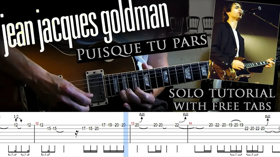 Jean-jacques Goldman - Puisque tu pars guitar tab