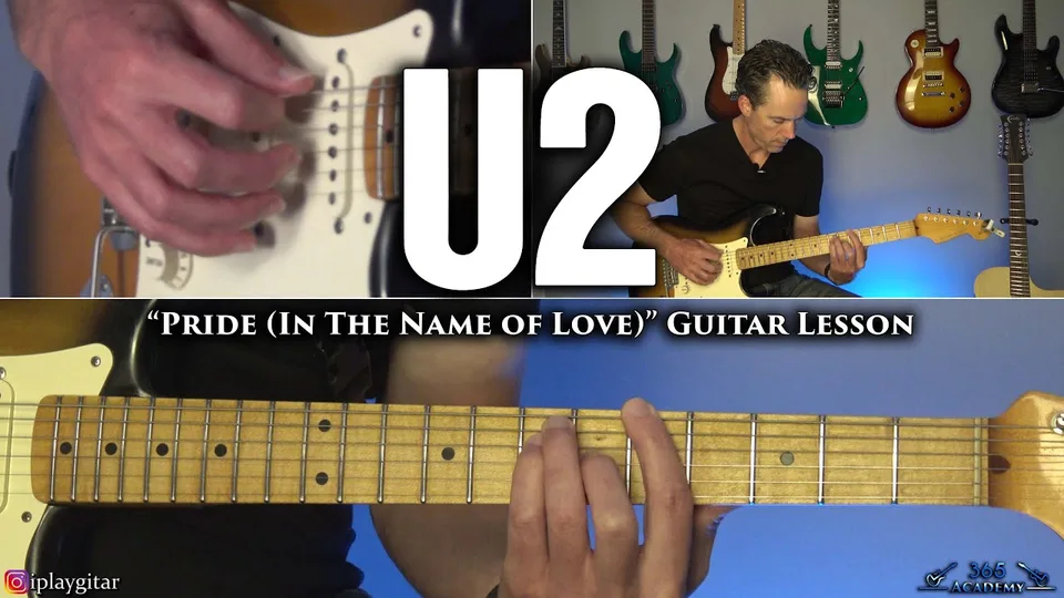 U2 - Pride guitar lesson