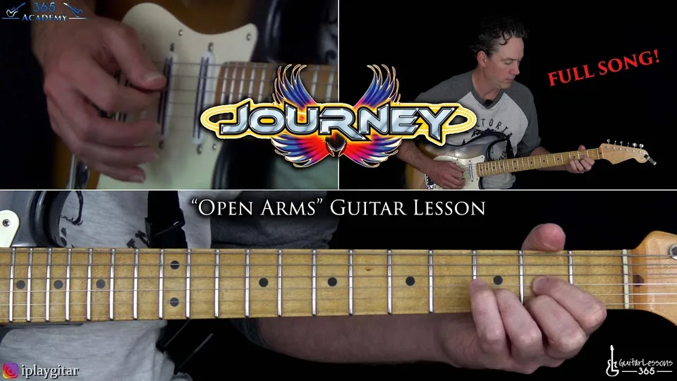 Journey - Open Arms guitar lesson