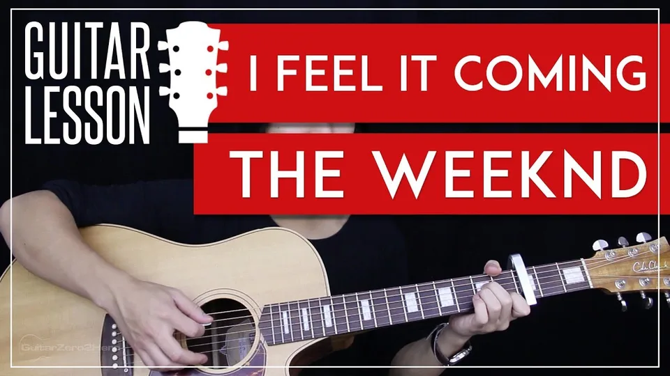 The Weeknd - I Feel It Coming guitar lesson