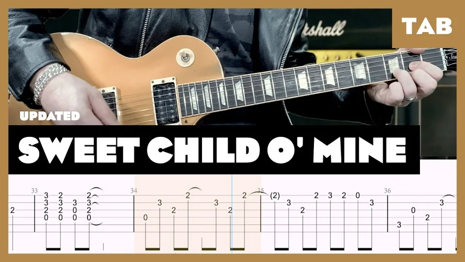 Guns N' Roses - Sweet Child O' Mine guitar tab