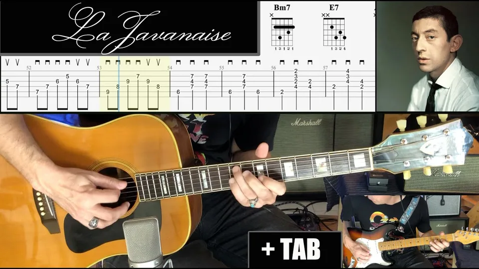 Serge Gainsbourg - La Javanaise guitar tab