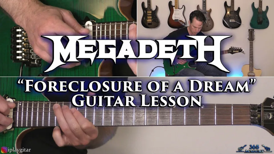 Megadeth - Foreclosure Of A Dream guitar lesson