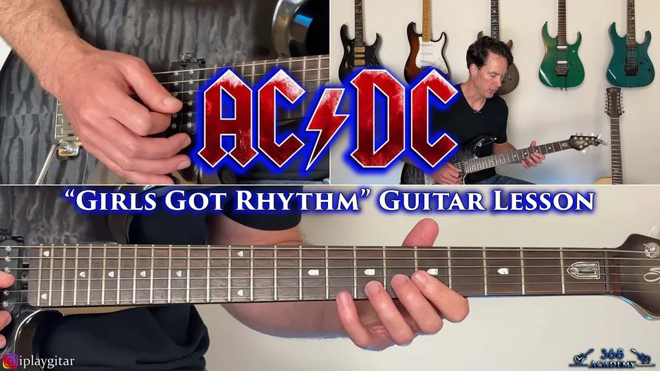 AC/DC - Girls Got Rhythm guitar lesson