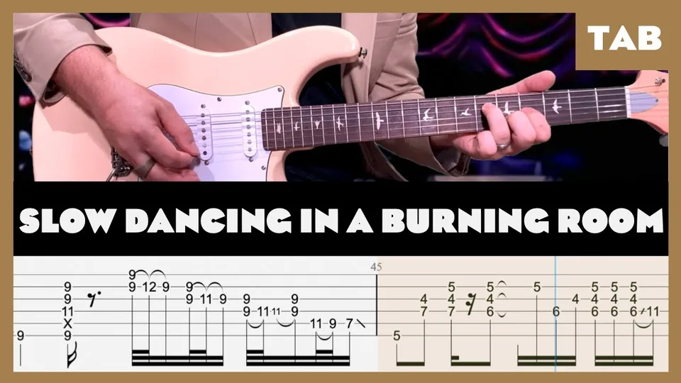 John Mayer - Slow Dancing in a Burning Room guitar tab