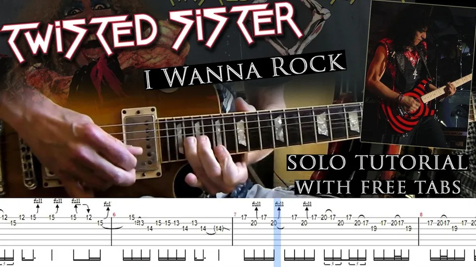 Twisted Sister - I Wanna Rock guitar tab