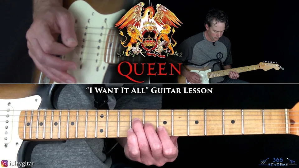 Queen - I Want It All guitar lesson
