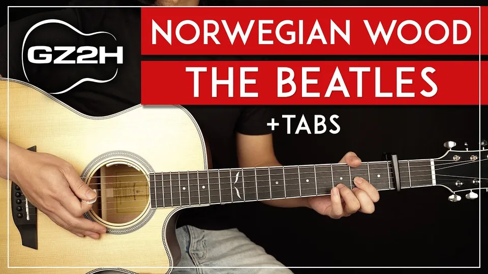 The Beatles - Norwegian Wood guitar lesson