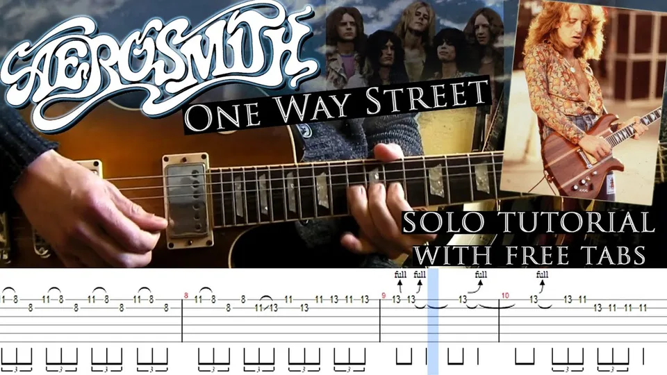 Aerosmith - One Way Street Brad Whitford guitar tab