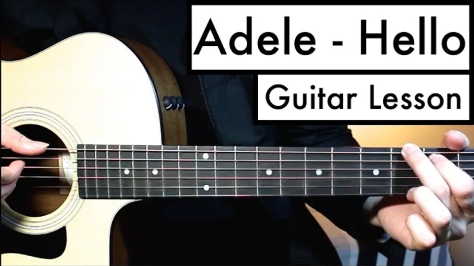 Adele - Hello guitar lesson