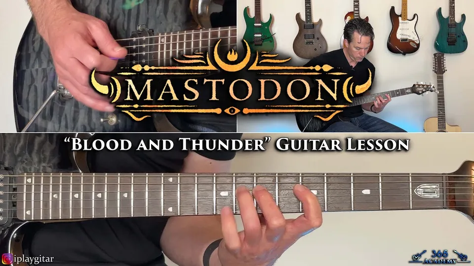 Mastodon - Blood and Thunder guitar lesson