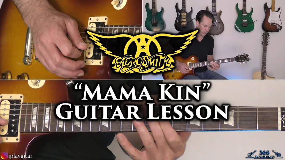 Aerosmith - Mama Kin guitar lesson