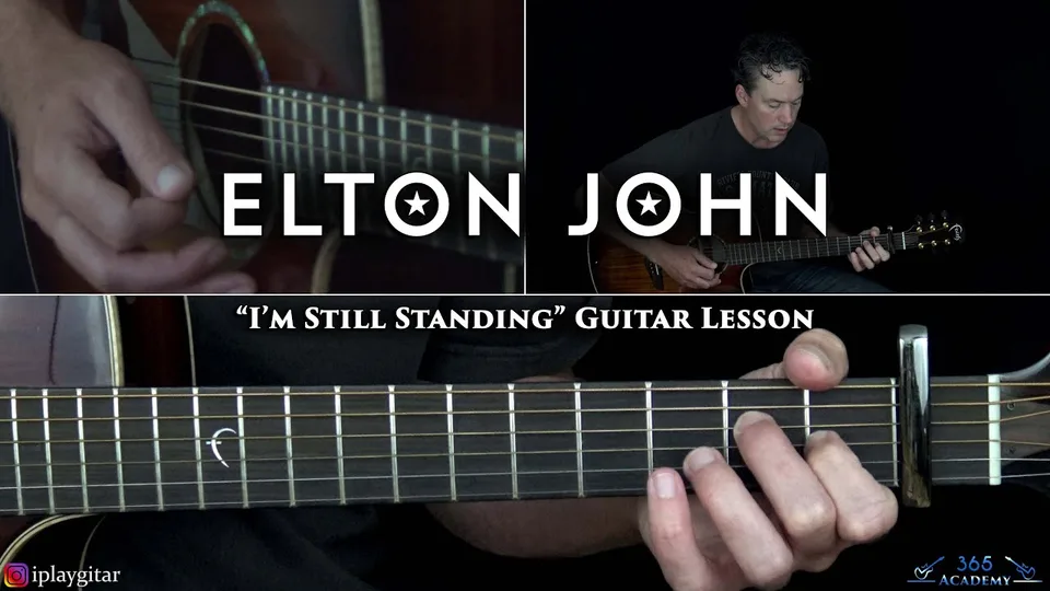 Elton John - I'm Still Standing guitar lesson