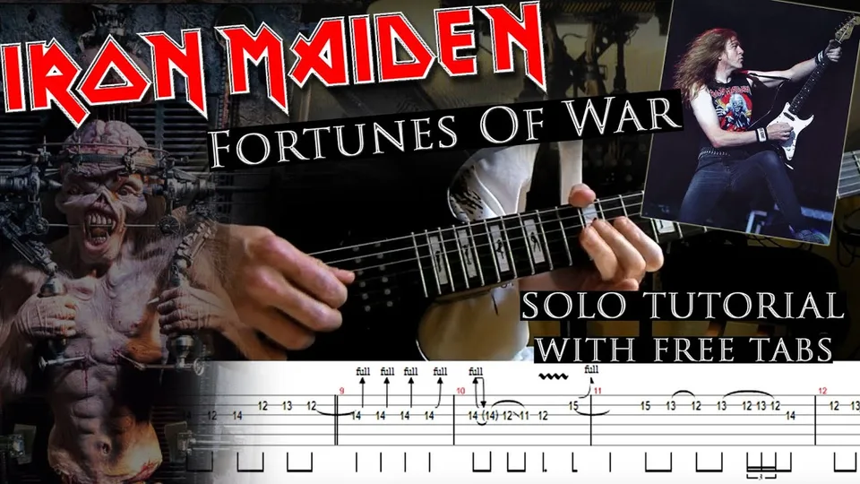 Iron Maiden - Fortunes Of War Janick Gers's guitar tab