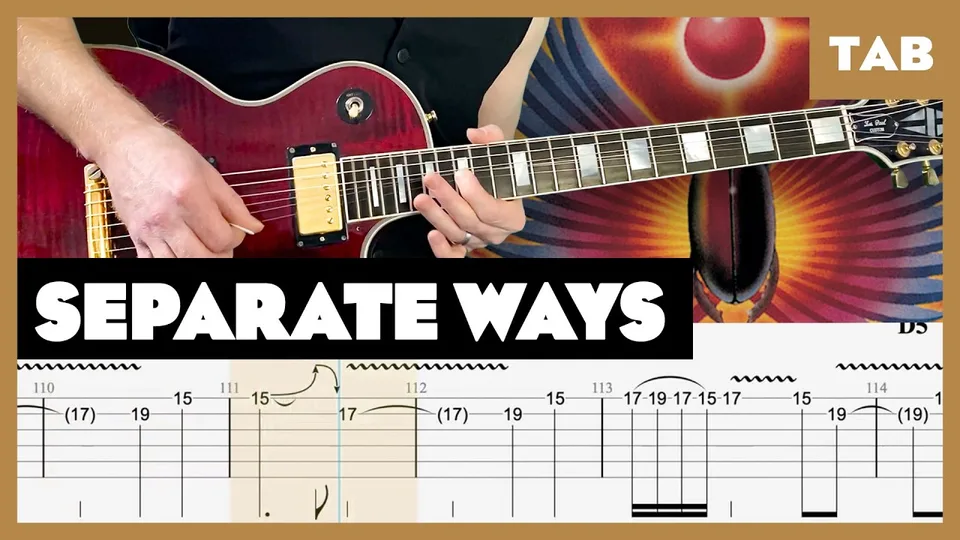 Journey - Separate Ways guitar tab