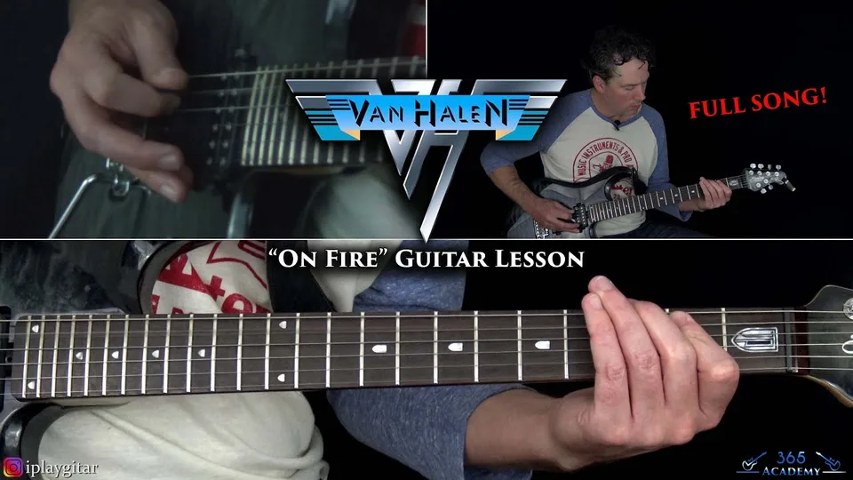 Van Halen - On Fire guitar lesson