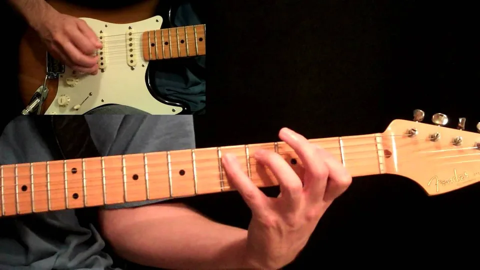 Led Zeppelin - Rock N Roll Pt.1 - All Rhythm Guitar Parts guitar lesson