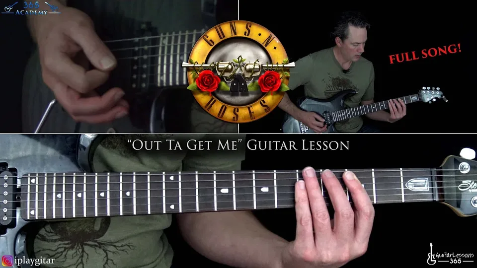 Guns N' Roses - Out Ta Get Me guitar lesson
