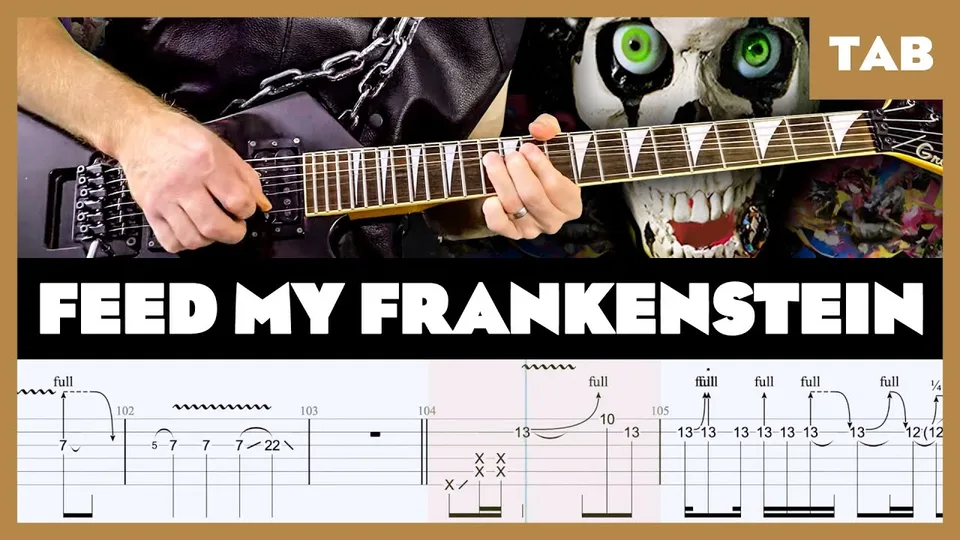 Alice Cooper - Feed My Frankenstein guitar tab