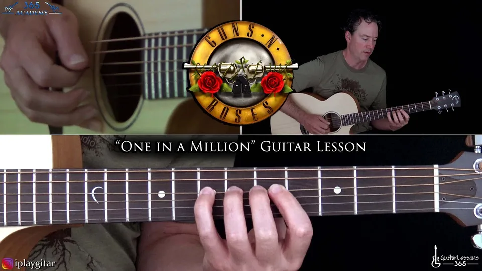 Guns N' Roses - One in a Million guitar lesson
