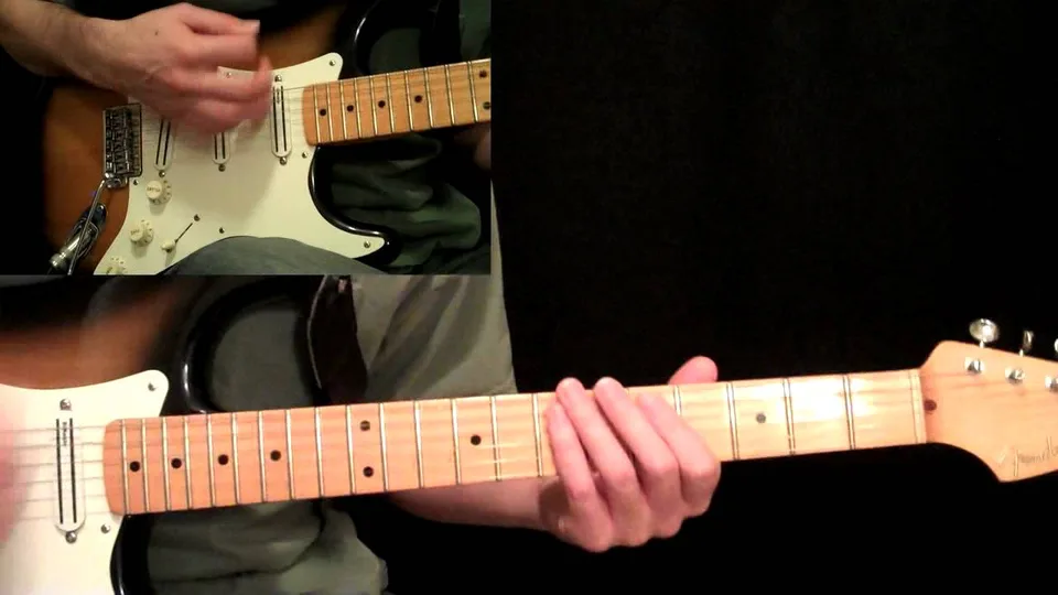 Led Zeppelin - Ramble On - Jimmy Page - Acoustic Guitar Chorus & Solo Rhythm guitar lesson