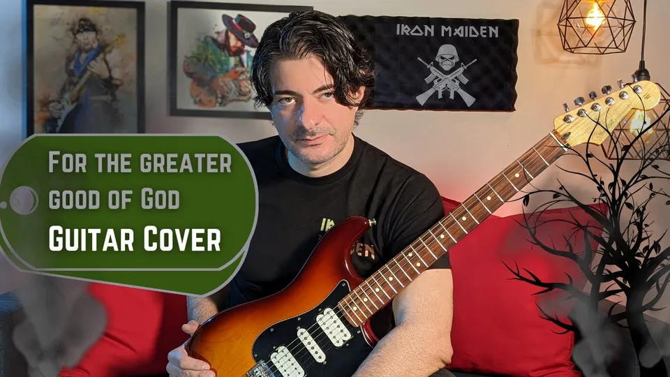 Iron Maiden - For the Greater Good of God guitar cover
