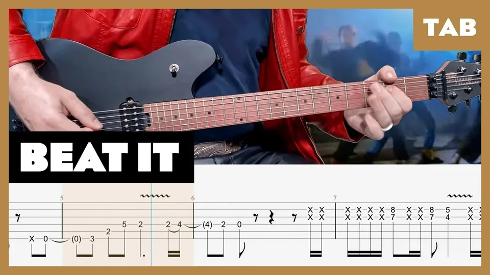 Michael Jackson - Beat It guitar tab
