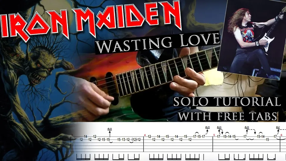 Iron Maiden - Wasting Love Janick Gers's guitar tab