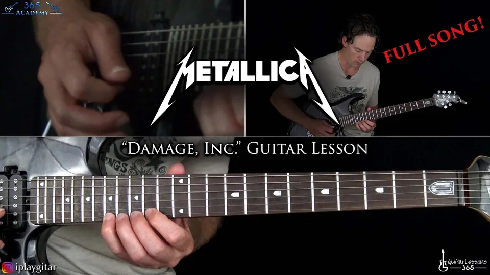 Metallica - Damage, Inc. guitar lesson