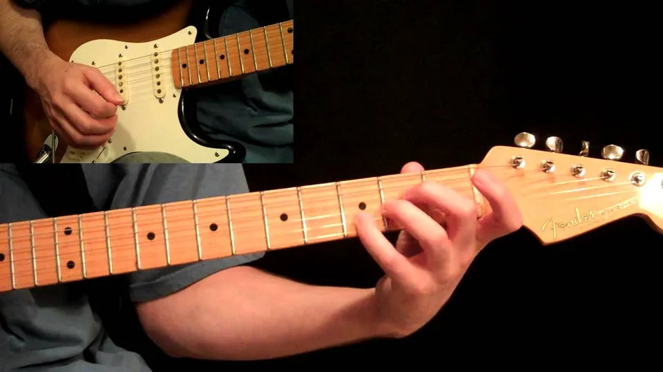 Pink Floyd - Comfortably Numb Pt.1 - All Rhythm Guitar Parts guitar lesson