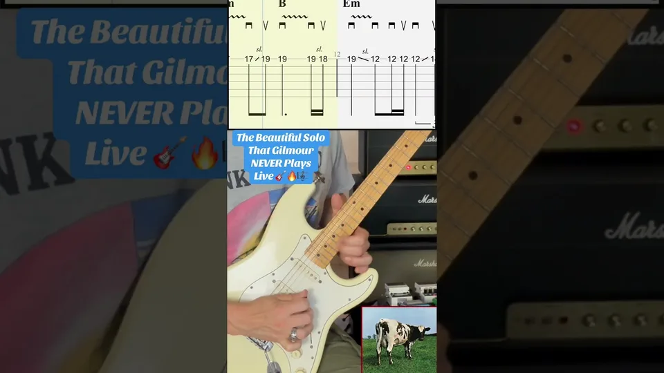 Pink Floyd - The Beautiful Solo That Gilmour NEVER Plays Live Atom Heart Mother guitar tab