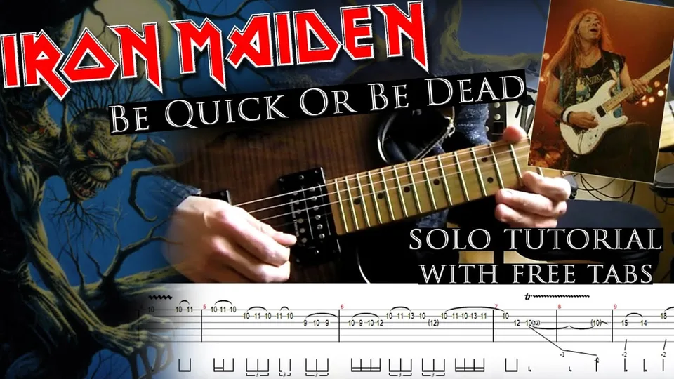 Iron Maiden - Be Quick Or Be Dead Dave Murray's guitar tab