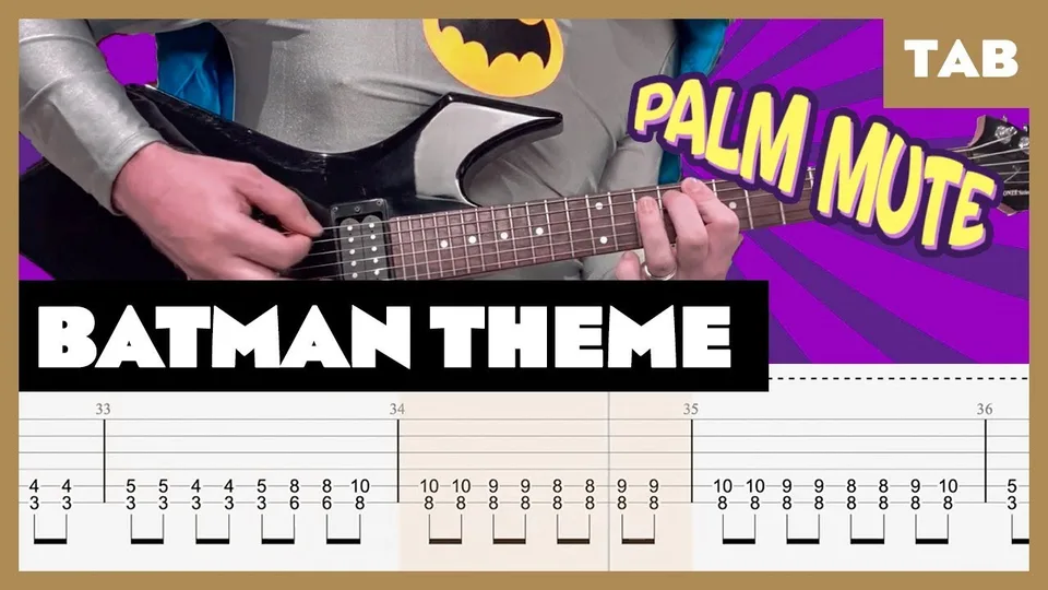 Neal Hefti - Batman Theme guitar tab
