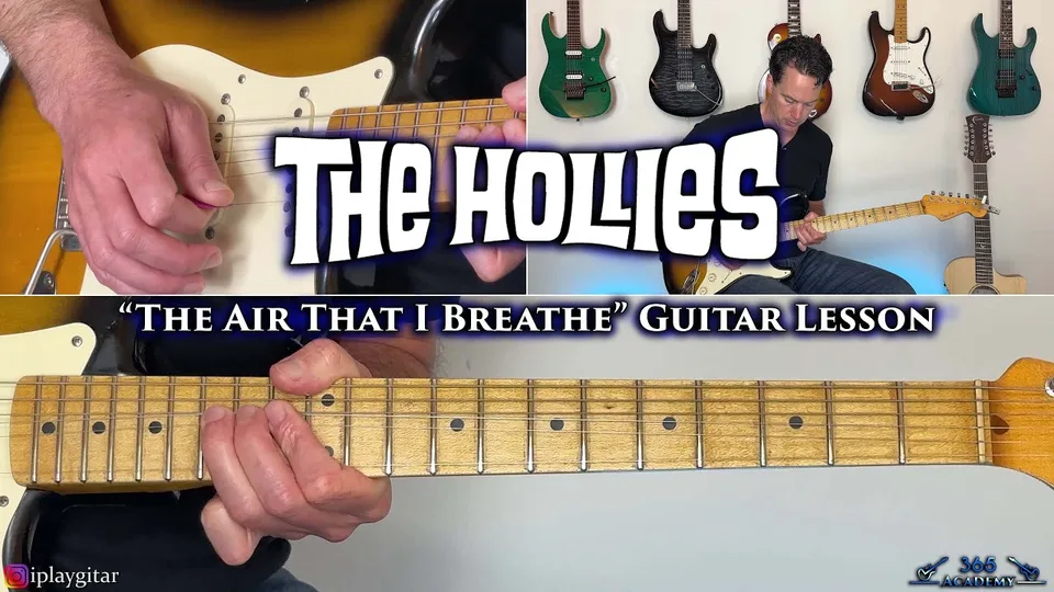 The Hollies - The Air That I Breathe guitar lesson