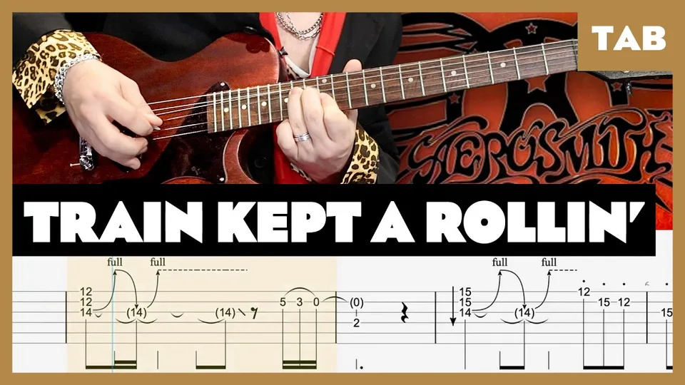 Aerosmith - Train Kept A-Rollin' guitar tab