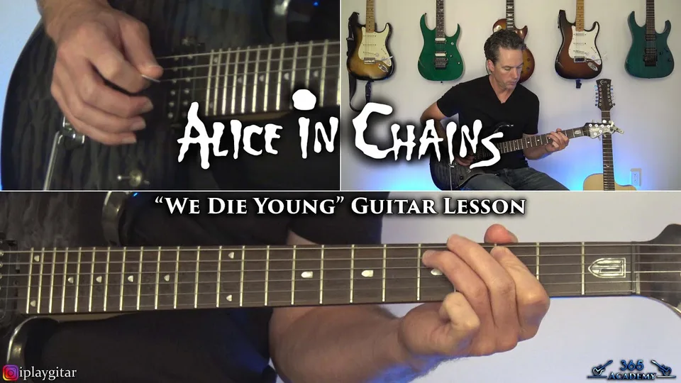 Alice in Chains - We Die Young guitar lesson